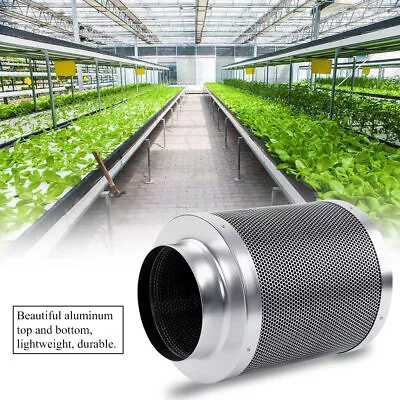 6  Inch Carbon Filter Odor Control For Fan Grow Hydroponics Tent Extractor New • $81.39