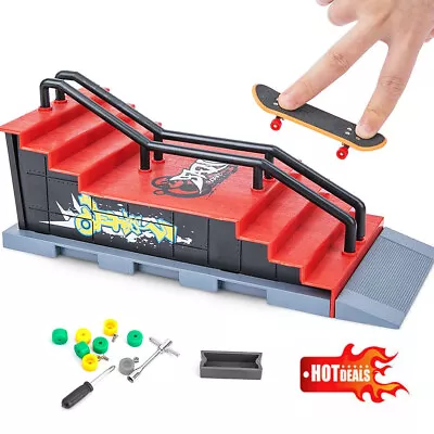 Skate Park Ramp Kit Tech Deck Mini Fingerboard Finger Board Ultimate Park Toy AU • $16.89