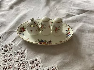 Minton Cruet Set And Tray Marlow • £10