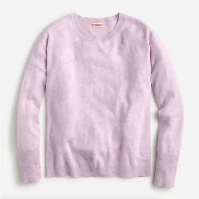 J. CREW Cashmere Crewneck Boyfriend Sweater Heather Orchid Purple {PP6} • $95