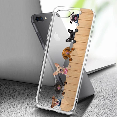 ( For IPhone 6 Plus / 6S Plus ) Art Clear Case Cover C0145 Cute Dogs • $7.99