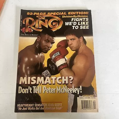 THE RING MAGAZINE MIKE TYSON BOXING HOFer-PETER McNEELEY OCTOBER 1995 • $5.77
