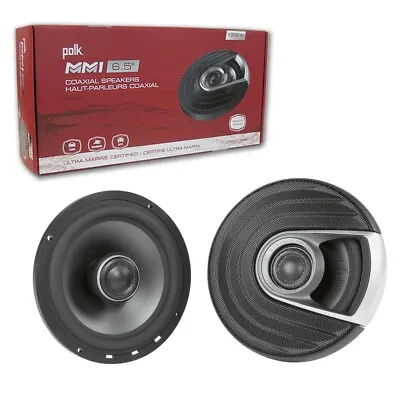 Polk Audio MM 6.5-inch 2-way Car Audio Boat Ultra Marine Coaxial Speakers 6-1/2  • $119.99