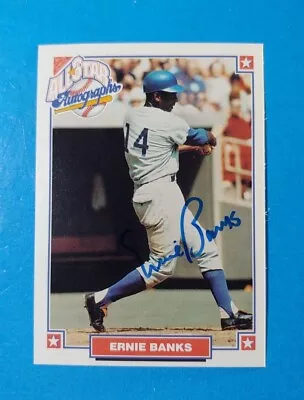 ERNIE BANKS 1993 NABISCO BASEBALL AUTOGRAPH ALL STAR NM-MINT Or Better • $19.99