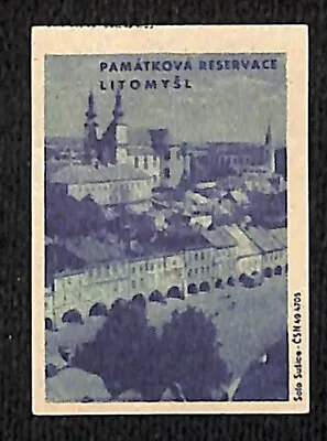 Vintage Matchbox Label Czech Litomyšl Monument Reserve C1955-65 • $7.99