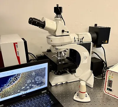 Leica DM DMLA Microscope Scanning Fluorescence+ Camera And Laptop • $13250