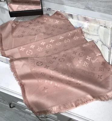 Authentic Louis Vuitton Kraft Monogram Shawl/Wrap M76875 • $435