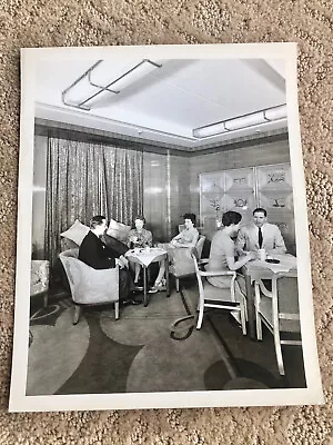 RMS Mauretania Cunard Publicity Photo / 1st Class Lounge / Cunard White Star • $19.99