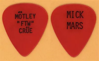 Motley Crue FTW Mick Mars 1st Vintage Guitar Pick - 1984 Shout At The Devil Tour • $174.99