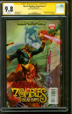Marvel Zombies Dead Days CGC 9.8 SS Suydam X Men 1 Wraparound Cover 7/07 • $299.99
