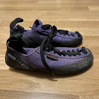 5 10 Five Ten USA Made Mens 5.5 Stealth C4 Purple Suede Climbing Shoes Youth • $29.99