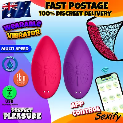 App Control Wearable Vibrator Stimulator Wireless Bullet G Spot Clit Sex Toy • $29.95