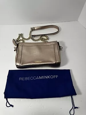 Rebecca Minkoff Rose Gold Crossbody /shoulder Clutch Purse • $65