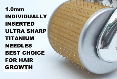 $17.56 • Buy Hair Loss Treatments Derma Roller 192 Titanium Micro Needles Dermaroller 1.0mm 