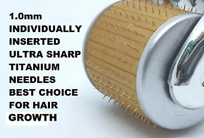 Hair Loss Treatments Derma Roller 192 Titanium Micro Needles Dermaroller 1.0mm  • $29.95
