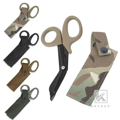 KRYDEX Medical Hand Pouch & Shears Tactical Shear Pouch Scissors Sheath MOLLE • $11.95