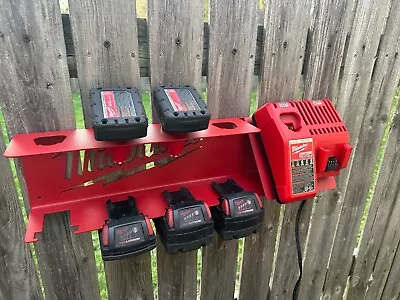 Milwaukee M12 M18 Battery Holder And Charger Station • $60