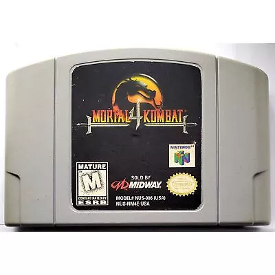 Mortal Kombat 4 - Nintendo 64 Authentic Game 180 Day Guarantee N64 • $44.99