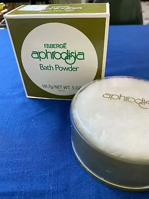 Faberge Aphrodisia For Women Dusting Powder 5.0 OZ. WB. Vintage OBO! • $45