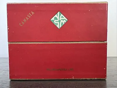 NEW Vtg HOLLAND-AMERICA Canasta Playing Cards Set In Box SOUVENIR Advertising • $16.50