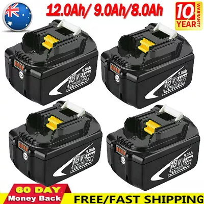 10X 18V 9.0AH 12.0AH LXT Li-ion Battery For Makita BL1860 BL1840 BL1850 Cordless • $25.98