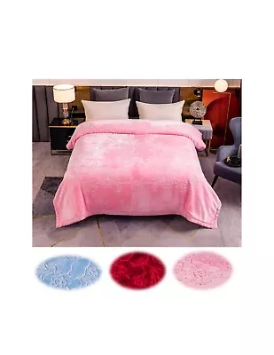 Fleece Blanket King Size Heavy Korean Mink Blanket12 Lbs 2 Ply Soft And Warm • $99