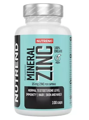 Nutrend Mineral Zinc 100% Chelate 15mg - 100 Vcaps • £13.70