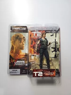 McFarlane Movie Maniacs Terminator 2 T2 Judgment Day SARAH CONNOR NIB 2002 • $27.83