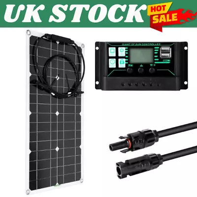 300W Solar Panel Kit 12V Battery Charger 30A Controller Caravan RV Boat Camping • £29.88