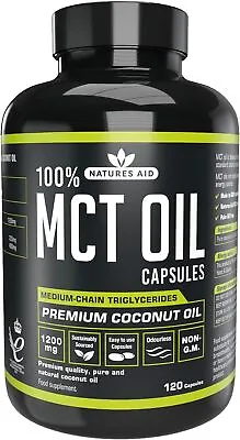 Natures Aid MCT Oil Capsules 120 1200 Mg  • £18.90