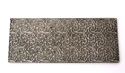 Pattern Texture Steel Plate For Press Or Rolling Mill 6 X 2.5 Inch #37 • $35.99