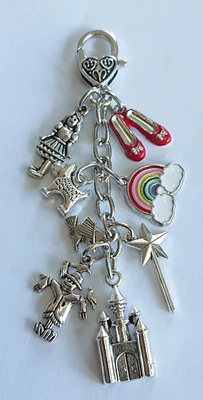 £7.45 • Buy Wizard Of Oz Clip On Bag Charm /keys  Dorothy Ruby Slippers Scarecrow Witch Wand