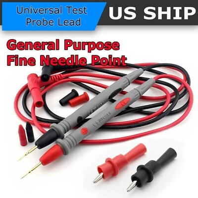 $7.75 • Buy Multimeter Test Leads For Fluke Meter Electrical Alligator Clip Probes 1000V 20A