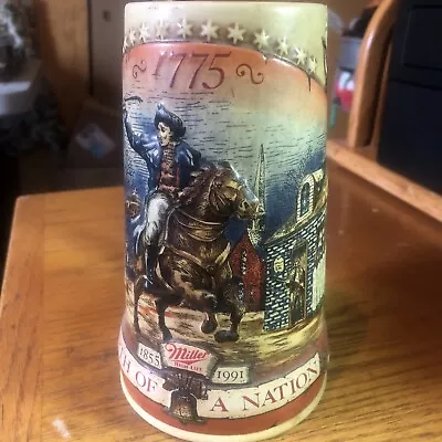Miller Beer  Birth Of A Nation  Mug Stein 1775 - First In Series - 156389 • $8