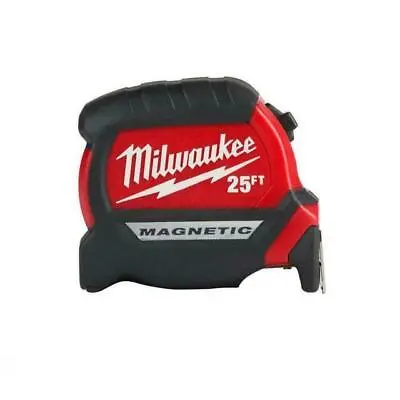 MILWAUKEE 25Ft Compact Magnetic Tape Mea • $19.99