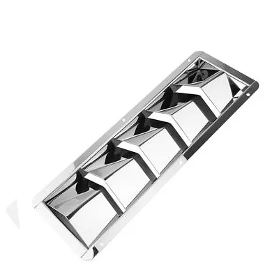 5 Slots Stainless Steel Boat Marine Square Air Louver Vent Grille Ventilation • $21.47