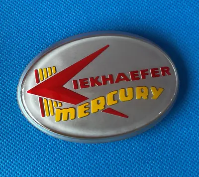 Reproduction Vintage Mercury Kiekhaefer Outboard Emblem (Silver Red Gold) • $14.46