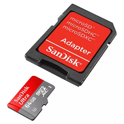 64GB Micro SD SD SDXC Memory Card + Adapter For Canon EOS 550D • £14.62