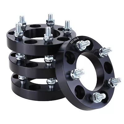 (4) 1  Wheel Adapters 5x5 To 5x4.75 Spacers 12x1.5 Studs 5x127 To 5x120.7 Black • $99.98