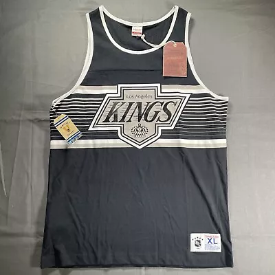 LA Kings Jersey Mens XL Mitchell And Ness Tank Top Jersey Vintage Hockey NEW • $54.99
