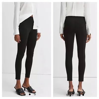 Vince Women’s Back Seam Black Leggings Sz S Retail $295 • $24