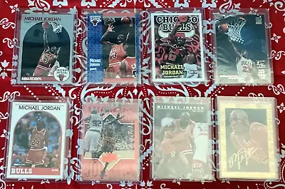 Lot Of 8 Michael Jordan Cards 1989 To 1999-ALL NM Or Better-Upper Dek-Hoops + • $1