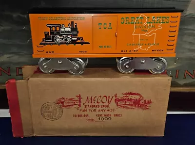 Vtg 1966 McCOY Wide Gauge Trains  No 1009 GREAT LAKES T.C.A. DIVISION Car BOX • $120