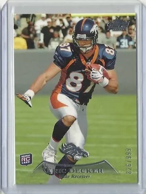 ERIC DECKER 2010 Topps Prime - Base /999 #75 Denver Broncos RC • $1.99