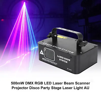 500mW DMX RGB LED Laser Beam Scanner Projector Disco Party Stage Laser Light AU • $99.22