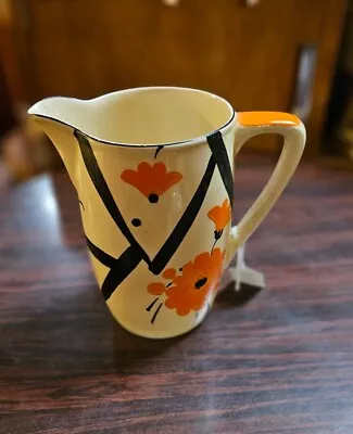 Myott Art Deco Jug 1930s Hand Painted 6.5 Inch • £25