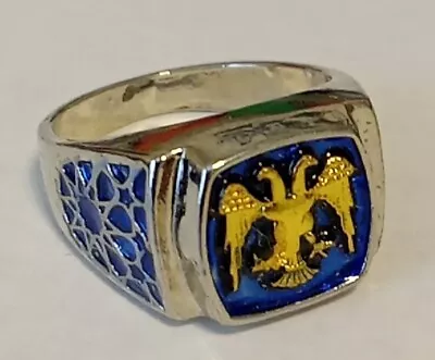 Masonic Silver Ring Size 11 Master Mason Scottish Rite 32° Freemason • $9.99