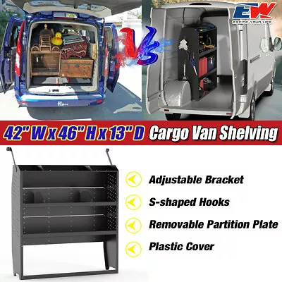 Van Shelving Storage System Fit Ford Transit GMNV Promaster Sprinter Metris • $270.99