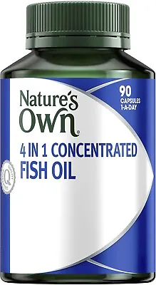 Nature's Own 4-in-1 Concentrated Odourless Fish Oil 90 Caps • $68.08
