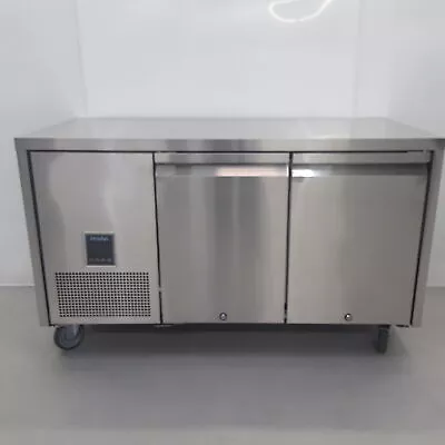 Double Stainless Bench Fridge Prep Chiller Catering Counter Polar UA005 • £1368